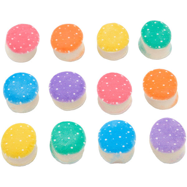 Wilton Bright and Colorful Easter Egg Marshmallow Decorations, 1 oz. (12 Pieces)
