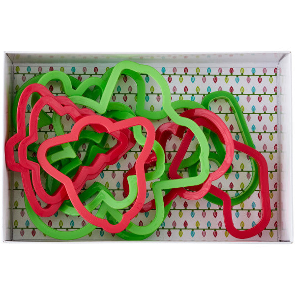 Wilton Plastic Christmas Cookie Cutter Set, 10-Piece