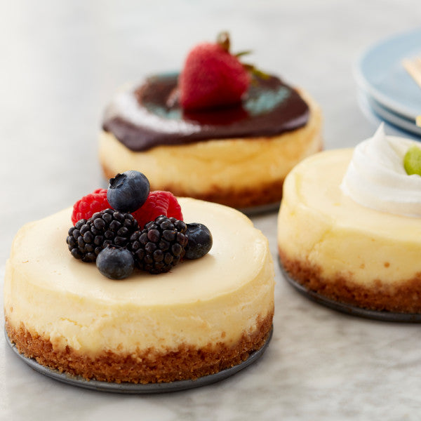 4-Inch Mini Springform Pan Set - 4 Piece Small Nonstick Cheesecake Pan for  Mini Cheesecakes, Pizzas and Quiches 