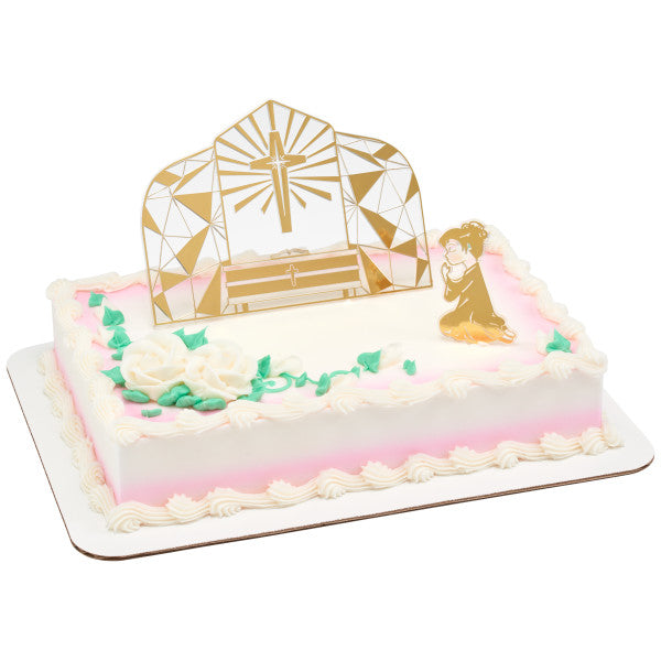 Religious First Communion Girl Set Cake Kit