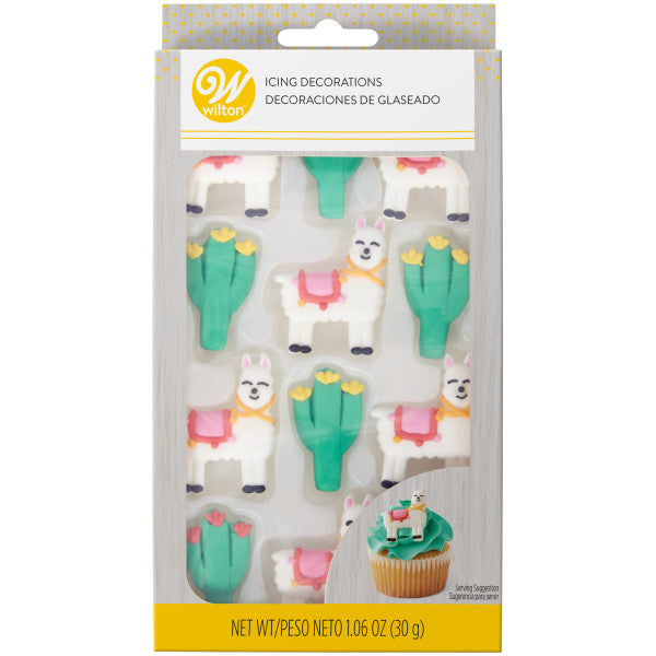 Wilton Cactus Party Icing Decorations, 12-Count