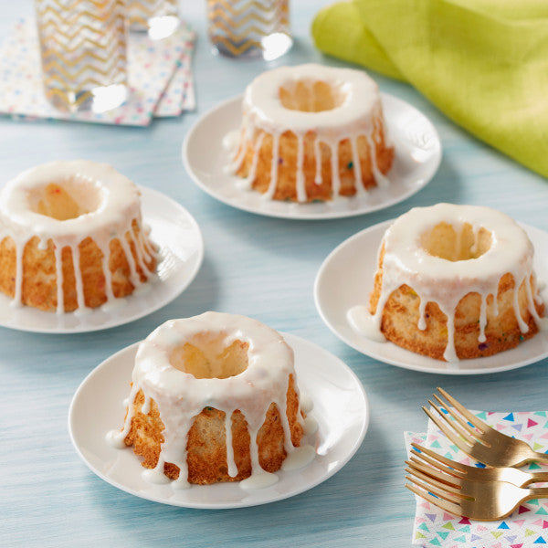 Wilton Mini Angel Food Cake Pan, 4-Cavity — Cake and Candy Supply