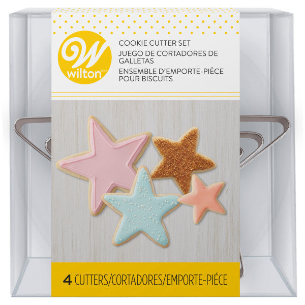 Wilton Nesting Star Biscuit Cookie Cutter Set, 4-Piece