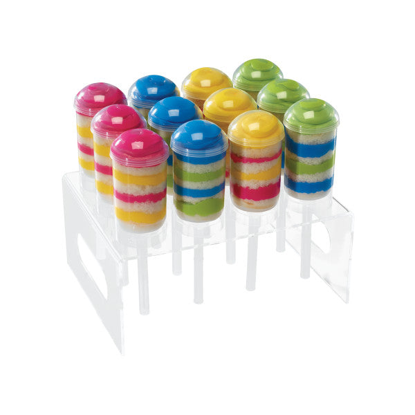 Clear Acrylic Push Up holds 12 cake pops