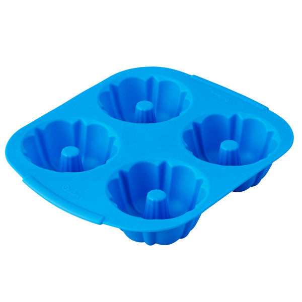 Wilton Easy-Flex Silicone Muffin and Cupcake Pan, 6-Cup, Blue