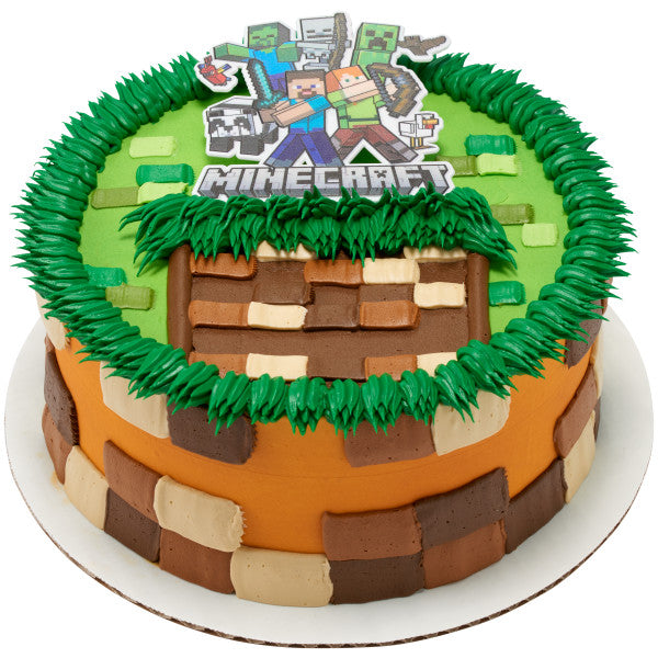MINECRAFT Set Cake Decorating Kit Topper