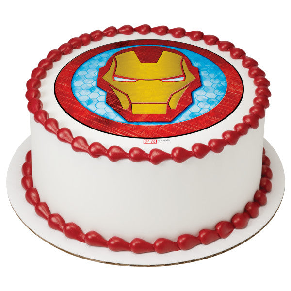 Marvel Iron Man Icon Edible Cake Image PhotoCake